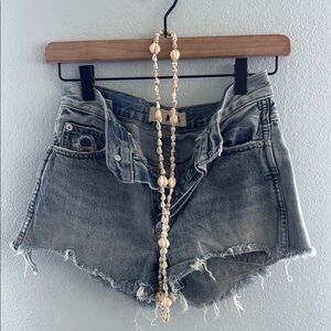 AMO Light Blue Jean Shorts Lover Boy 25